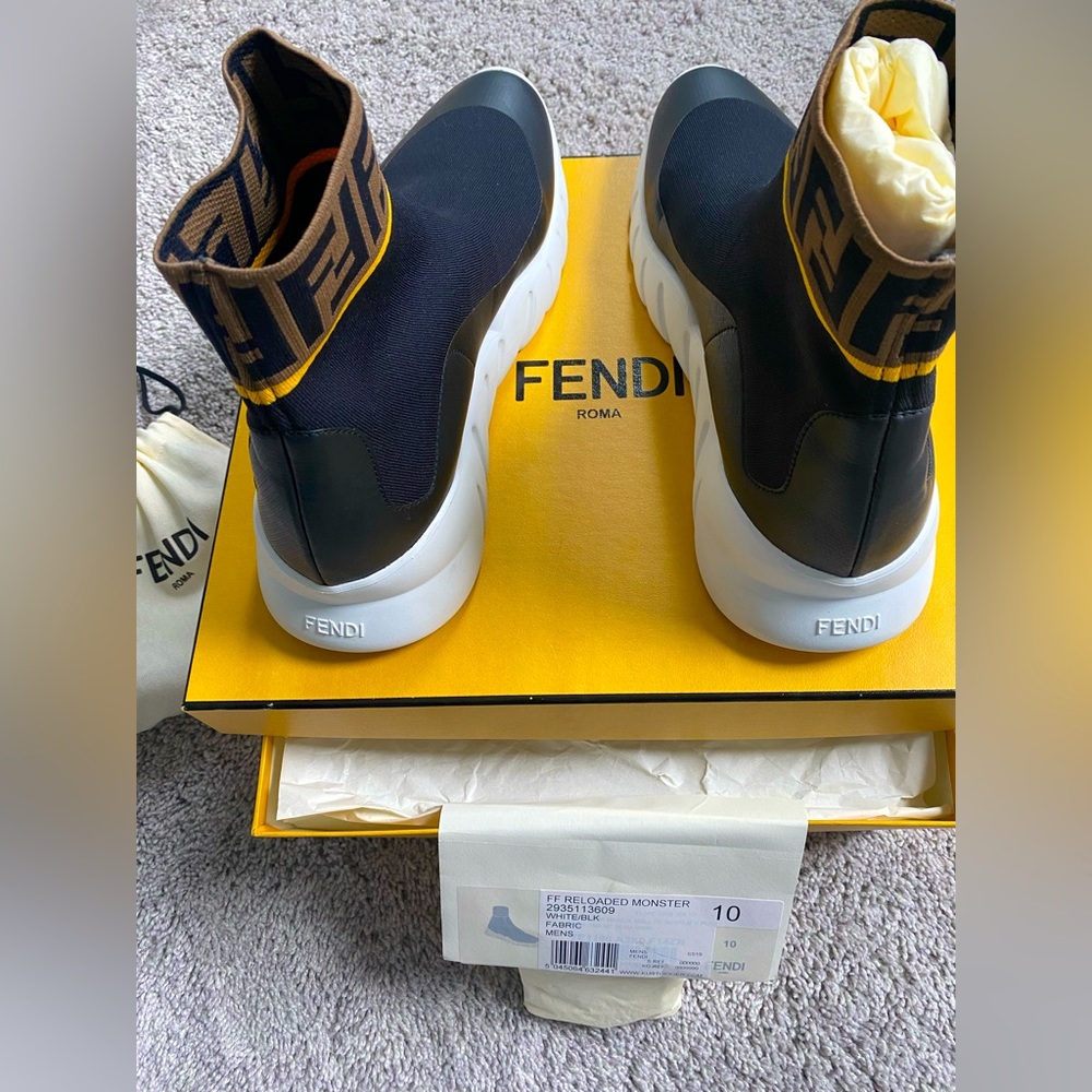 Excellent Fendi Reloaded Monster Black Sz 11 US